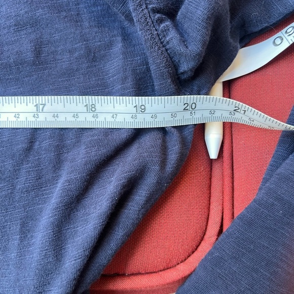 Navy Long Sleeve V-Neck Dress Medium - Picture 7 of 7